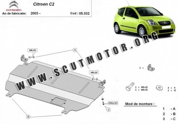 Scut motor metalic Citroen C2