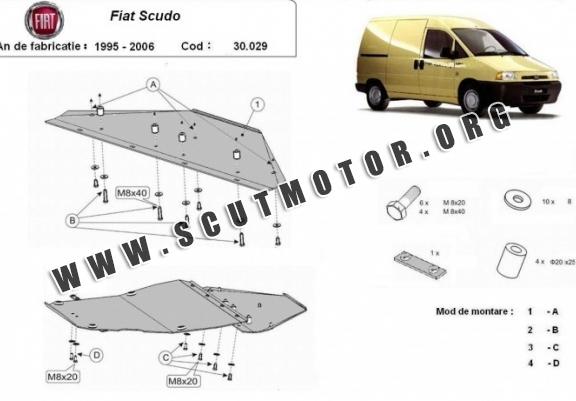 Scut motor metalic Fiat Scudo