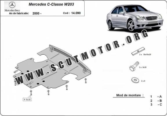 Scut motor metalic Mercedes C-Classe - W203