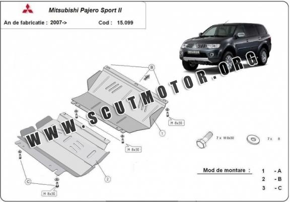 Scut motor metalic Mitsubishi Pajero Sport II
