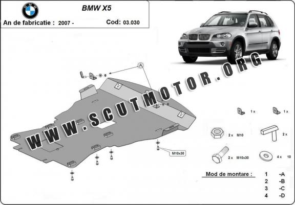 Scut motor metalic BMW X5