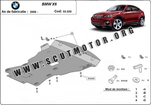 Scut motor metalic BMW X6