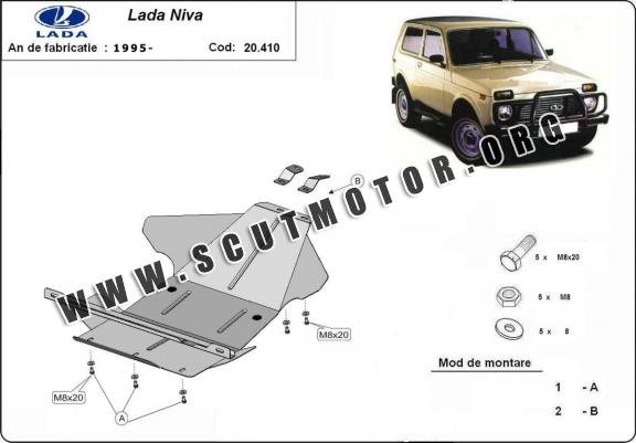 Scut motor metalic Lada Niva