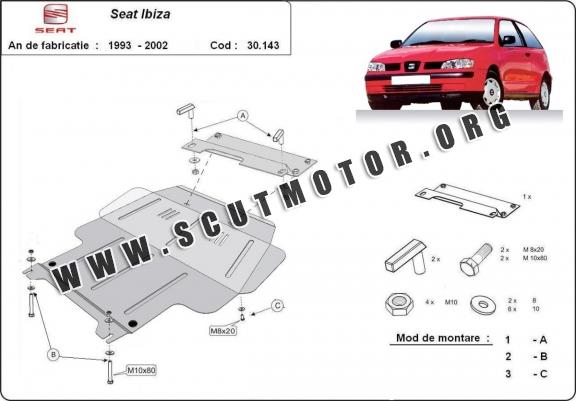 Scut motor metalic Seat Ibiza