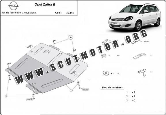 Scut motor metalic Opel Zafira B