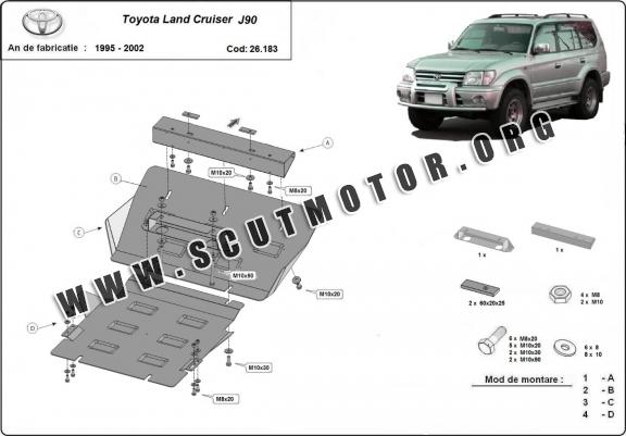 Scut motor metalic Toyota Land Cruiser J90