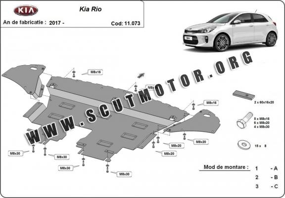 Scut motor metalic Kia Rio 4