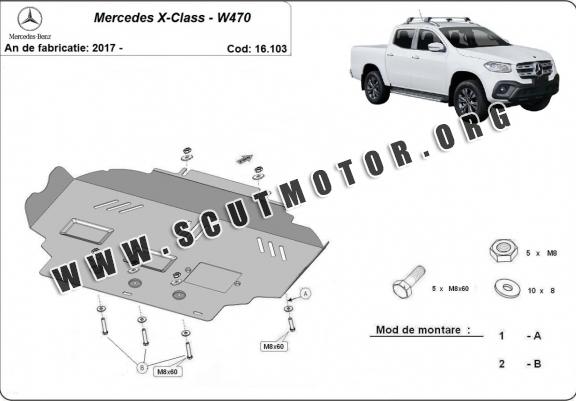 Scut motor metalic Mercedes X-Classe
