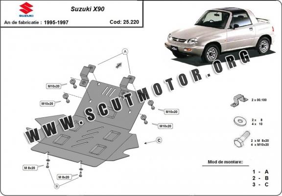 Scut motor metalic Suzuki X90