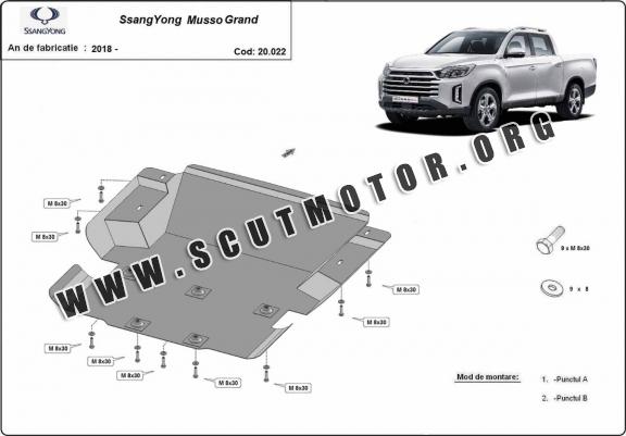 Scut motor metalic Ssangyong Musso Grand